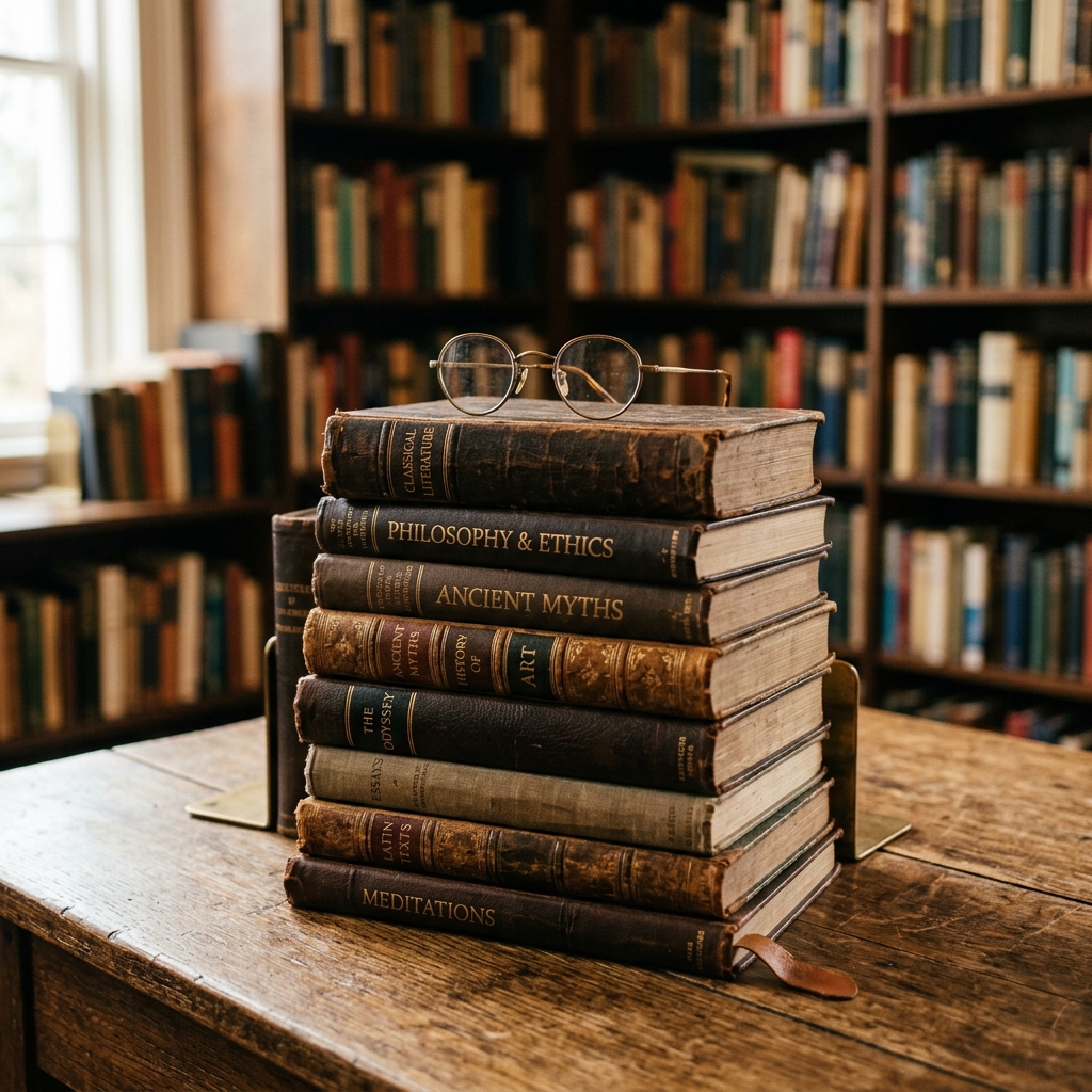 Libros y gafas